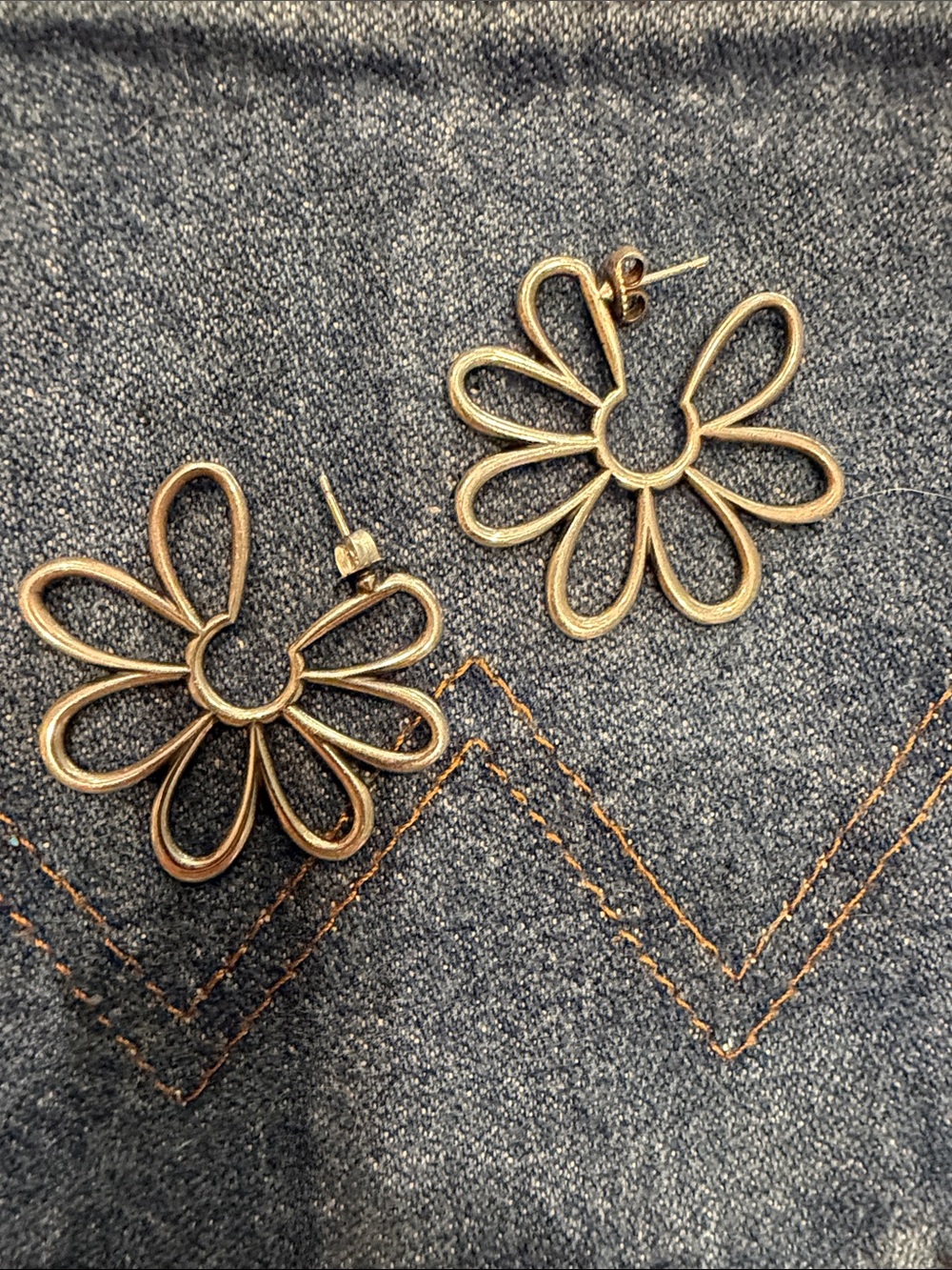 James Avery Sterling flower earrings